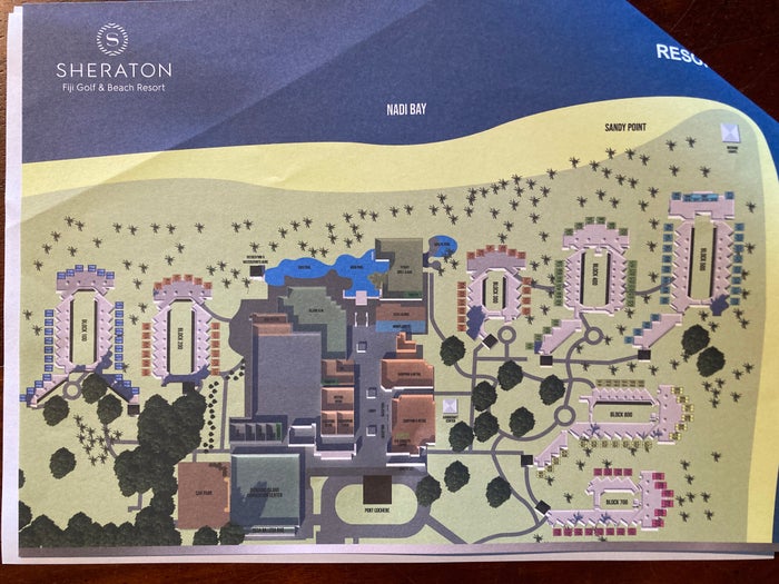 Sheraton Fiji Golf and Beach Resort map of property Sheraton Fiji Golf and Beach Resort map of property