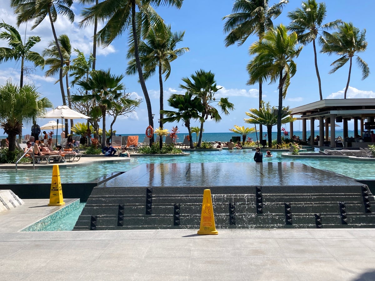 Sheraton Fiji Golf and Beach Resort pool when busy