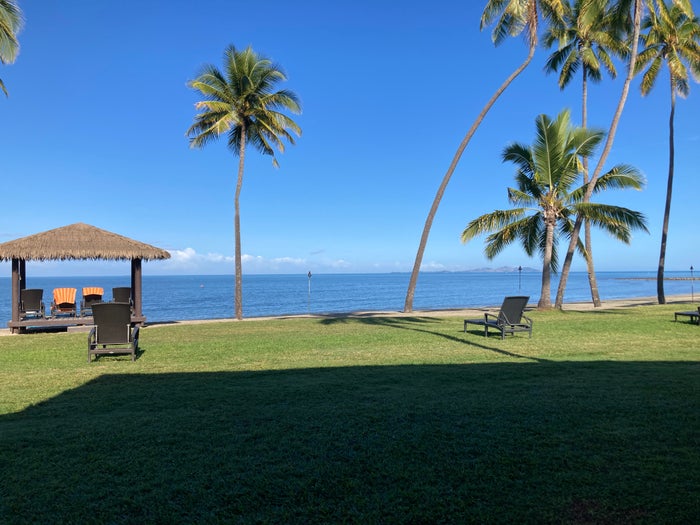 Sheraton Fiji Golf and Beach Resort view from my patio Sheraton Fiji Golf and Beach Resort view from my patio