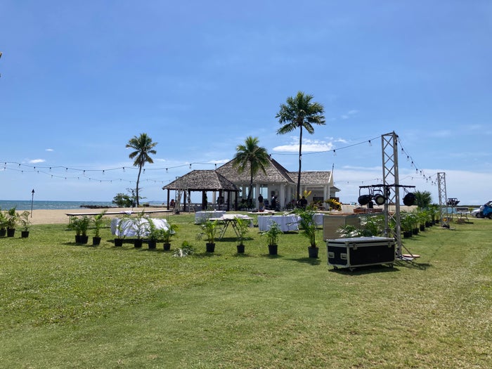 Sheraton Fiji Golf and Beach Resort wedding set up Sheraton Fiji Golf and Beach Resort wedding set up