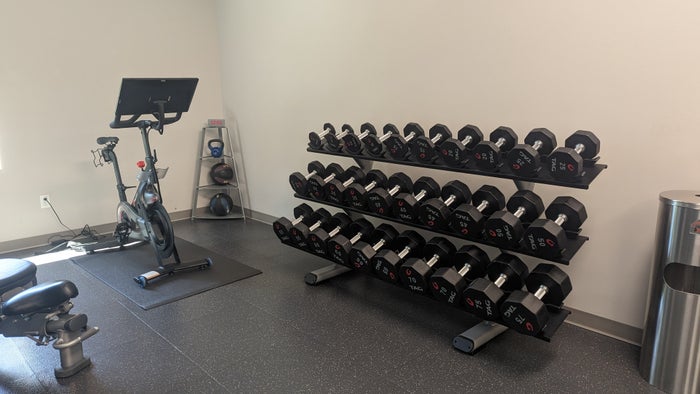 SunCoast Park Hotel Anaheim fitness center weight rack SunCoast Park Hotel Anaheim fitness center weight rack