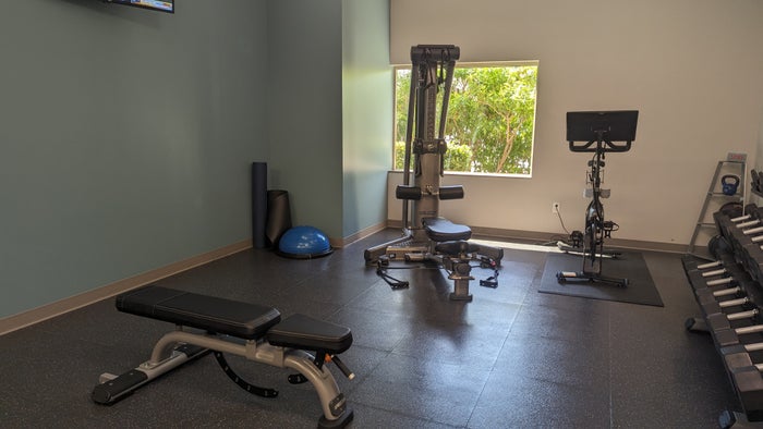 SunCoast Park Hotel Anaheim fitness center weights SunCoast Park Hotel Anaheim fitness center weights