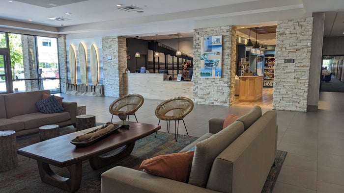 SunCoast Park Hotel Anaheim front desk seating SunCoast Park Hotel Anaheim front desk seating