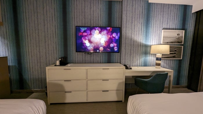SunCoast Park Hotel Anaheim guestroom dresser SunCoast Park Hotel Anaheim guestroom dresser