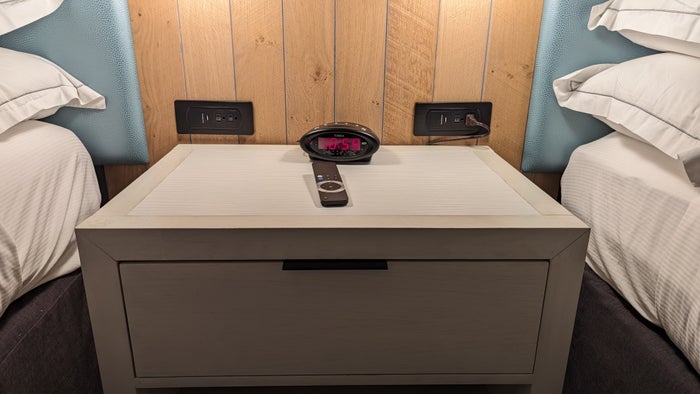 SunCoast Park Hotel Anaheim guestroom nightstand SunCoast Park Hotel Anaheim guestroom nightstand