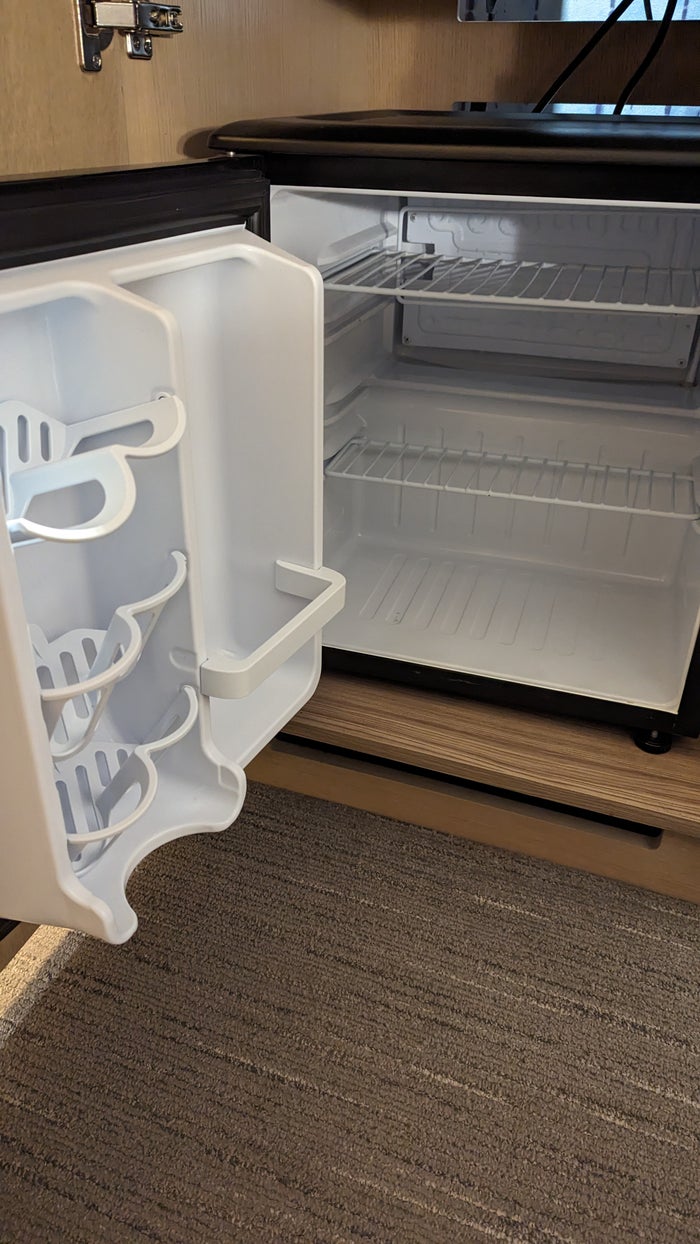 SunCoast Park Hotel Anaheim guestroom refrigerator SunCoast Park Hotel Anaheim guestroom refrigerator
