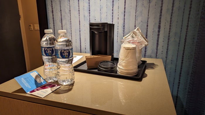 SunCoast Park Hotel Anaheim guestroom welcome amenity SunCoast Park Hotel Anaheim guestroom welcome amenity