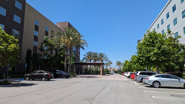 SunCoast Park Hotel Anaheim parking lot SunCoast Park Hotel Anaheim parking lot