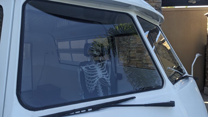 SunCoast Park Hotel Anaheim pool deck VW skeleton driver SunCoast Park Hotel Anaheim pool deck VW skeleton driver
