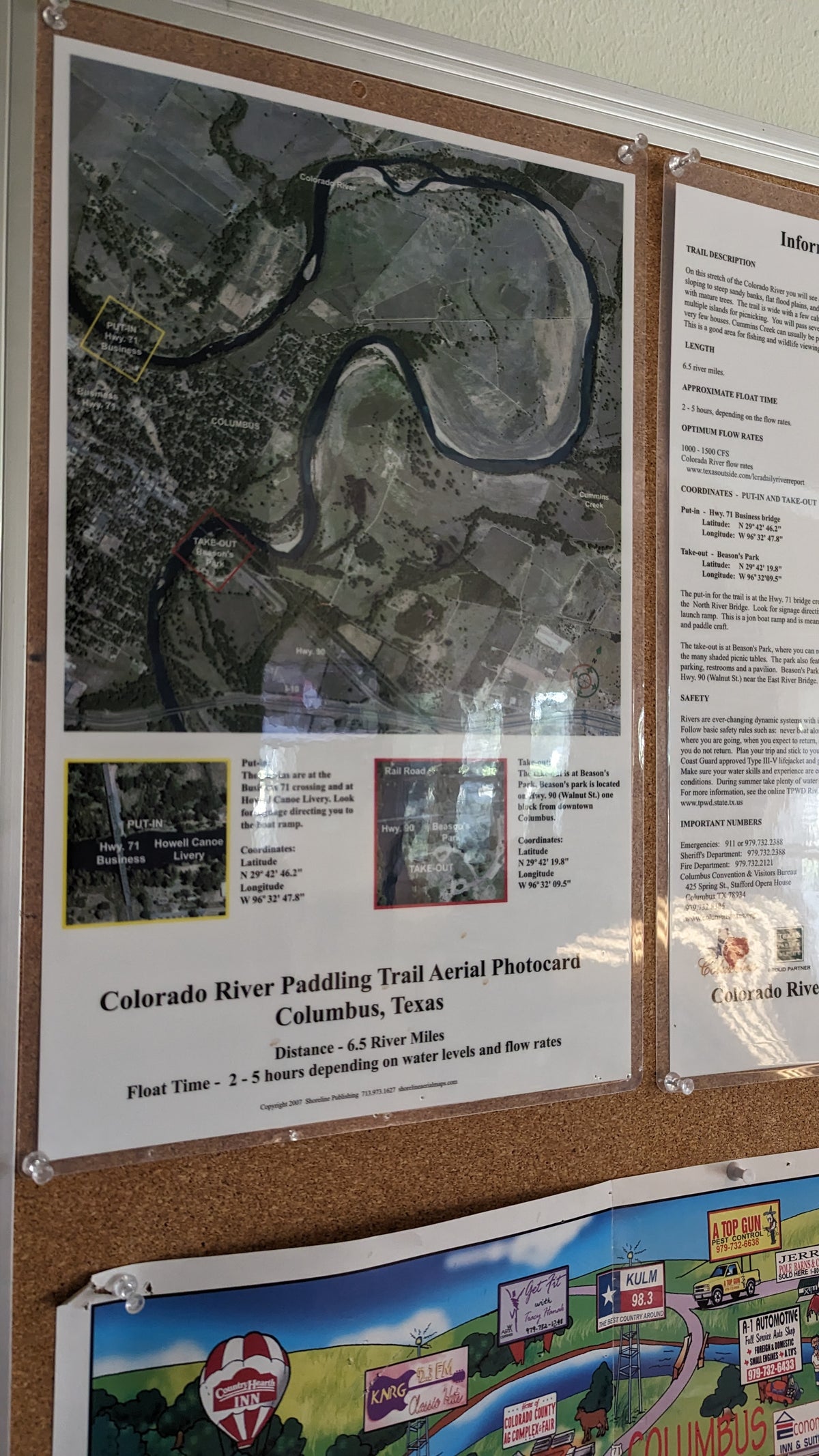 Thousand Trails Colorado River activity center area map