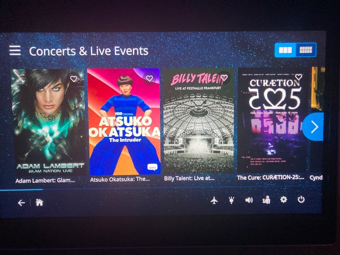 United Polaris business class 787 10 entertainment live events HND LAX