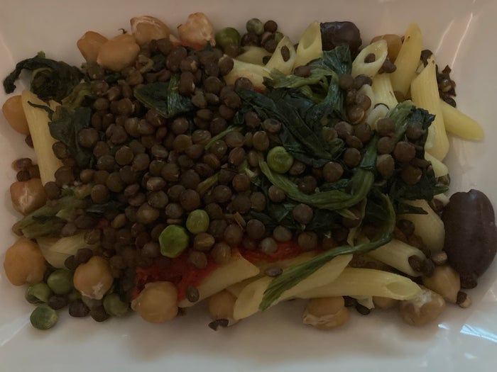 United Polaris business class 787 10 main meal closeup HND LAX