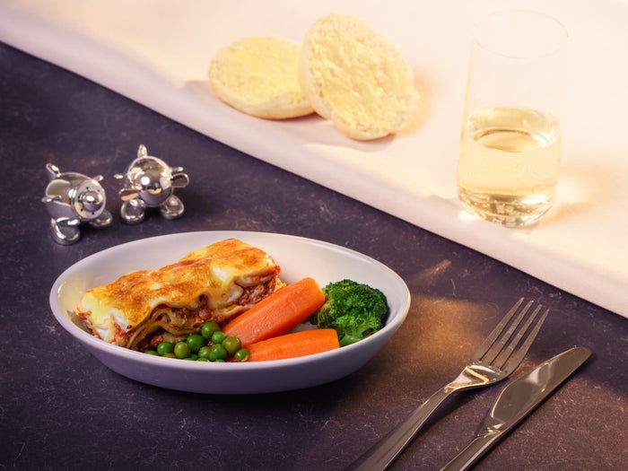 Virgin Atlantic chicken lasagne Virgin Atlantic chicken lasagne