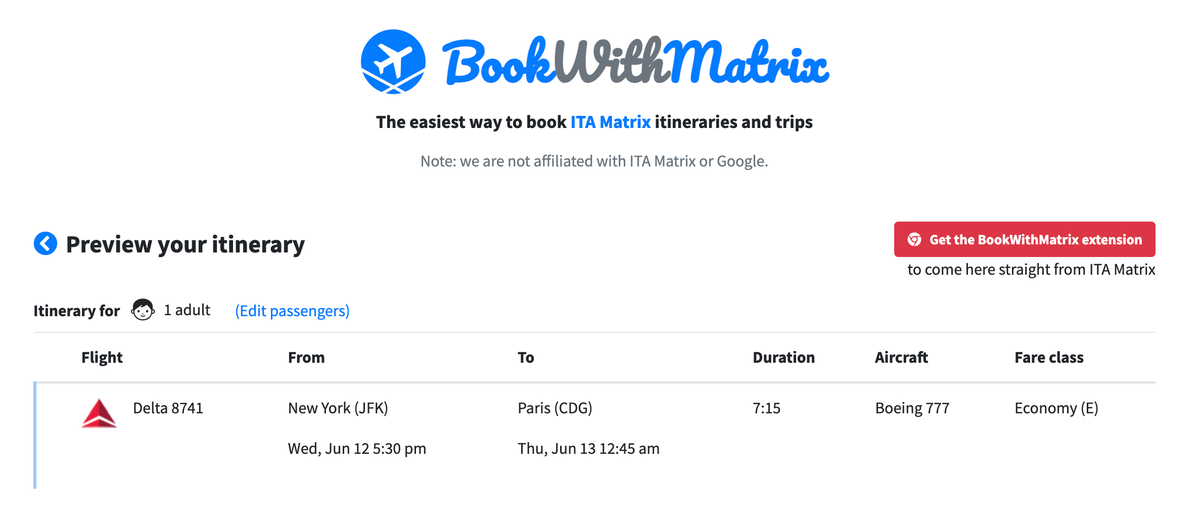 bookwithmatrix results