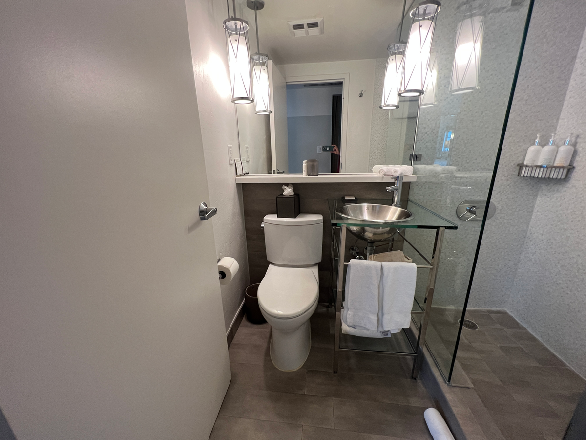 Kimpton Surfcomber renovated bathroom space