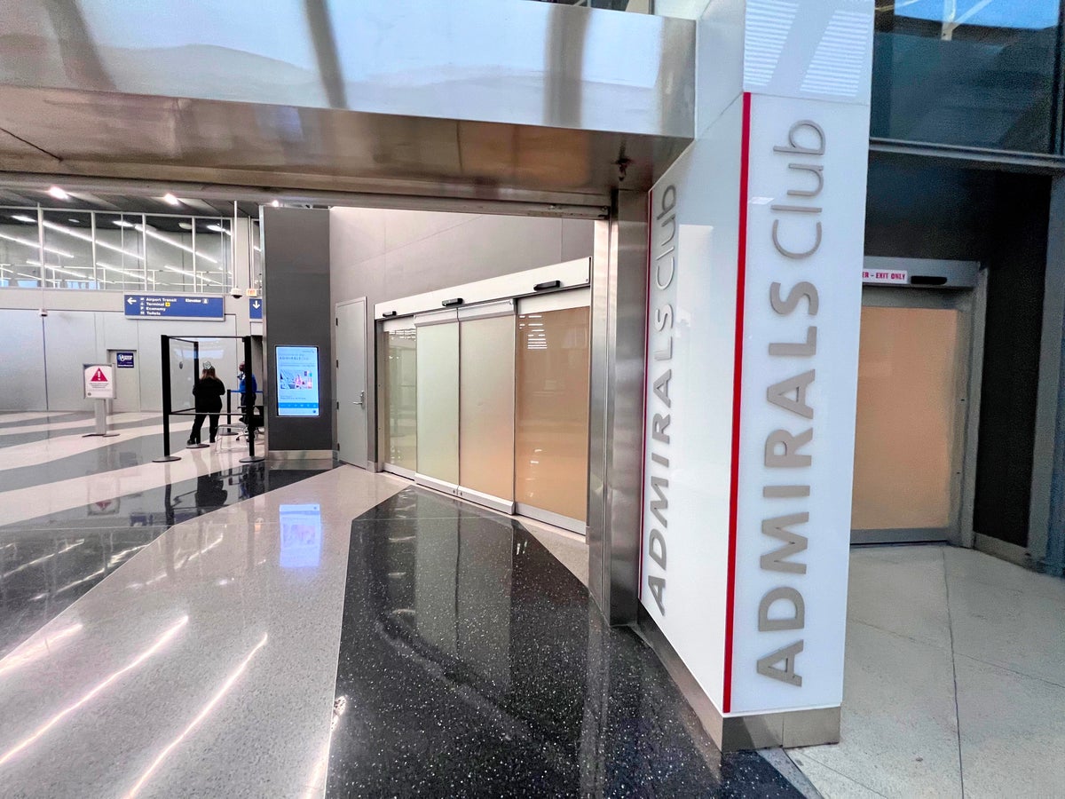 Admirals Club lounge entrance at ORD Terminal L