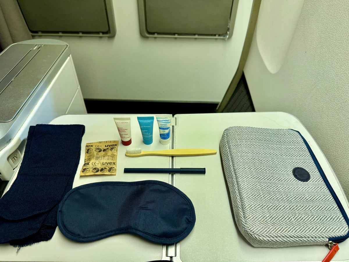 Air France 777 Business Class Amenity Kit Contents