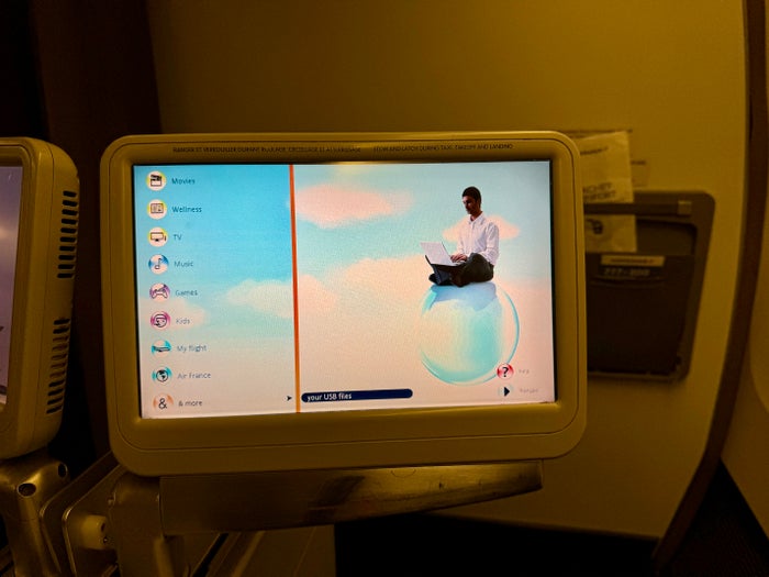 Air France 777 Business Class IFE Menu Air France 777 Business Class IFE Menu