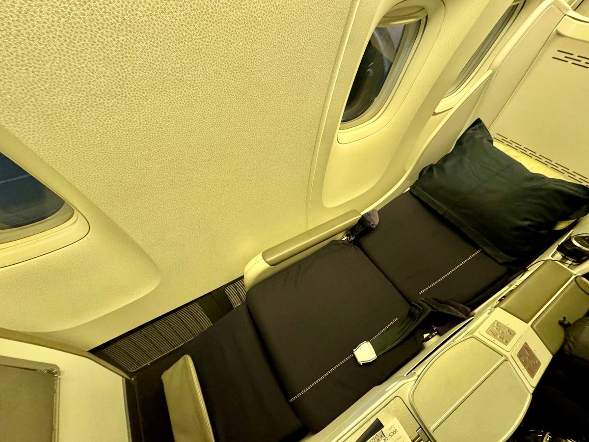 Air France 777 Business Class Seat Reclined