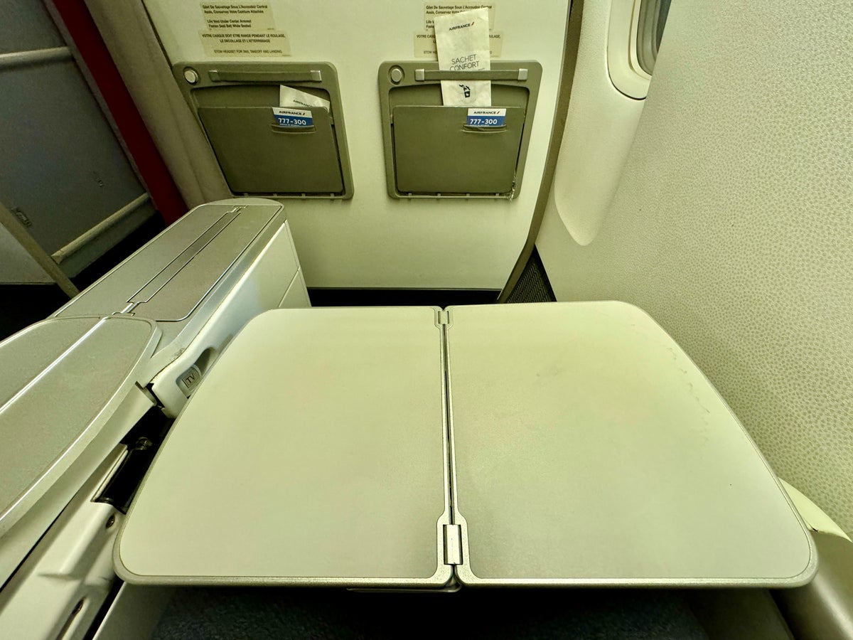Air France 777 Business Class Tray Table