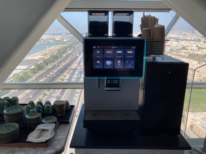 Andaz Capital Gate Abu Dhabi Cyan breakfast coffee Andaz Capital Gate Abu Dhabi Cyan breakfast coffee