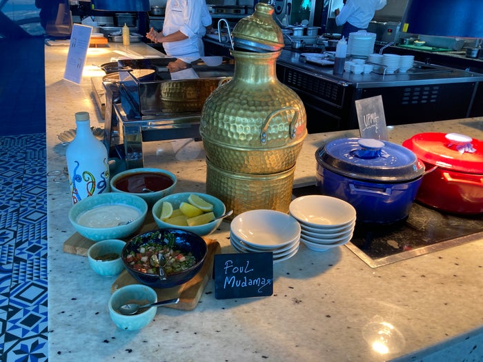 Andaz Capital Gate Abu Dhabi Cyan breakfast foul Andaz Capital Gate Abu Dhabi Cyan breakfast foul