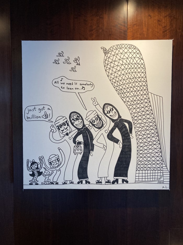 Andaz Capital Gate Abu Dhabi art Andaz Capital Gate Abu Dhabi art