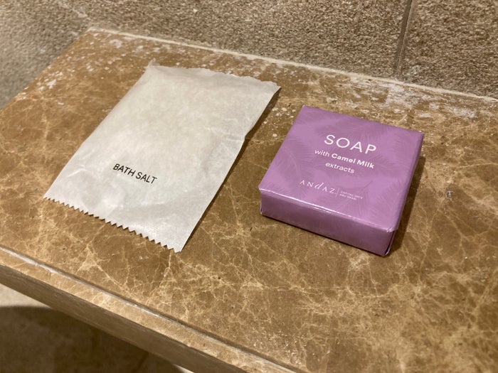Andaz Capital Gate Abu Dhabi bath salt soap Andaz Capital Gate Abu Dhabi bath salt soap