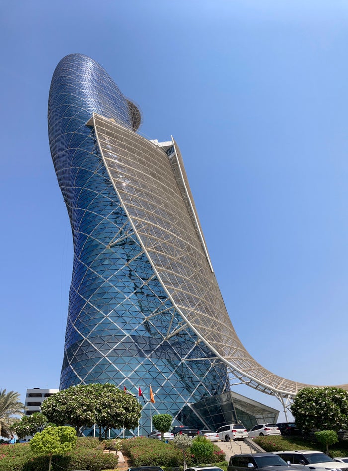 Andaz Capital Gate Abu Dhabi exterior Andaz Capital Gate Abu Dhabi exterior