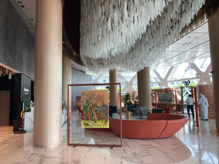 Andaz Capital Gate Abu Dhabi ground lobby Andaz Capital Gate Abu Dhabi ground lobby