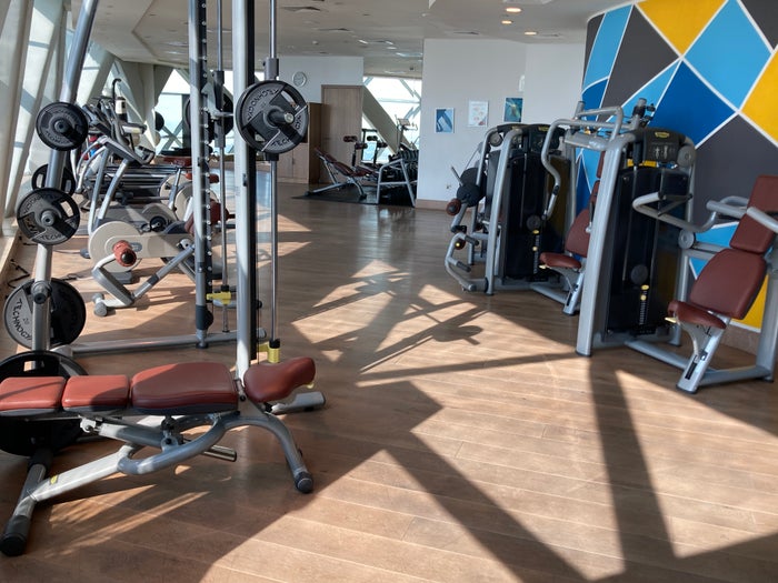 Andaz Capital Gate Abu Dhabi gym weight equipment Andaz Capital Gate Abu Dhabi gym weight equipment