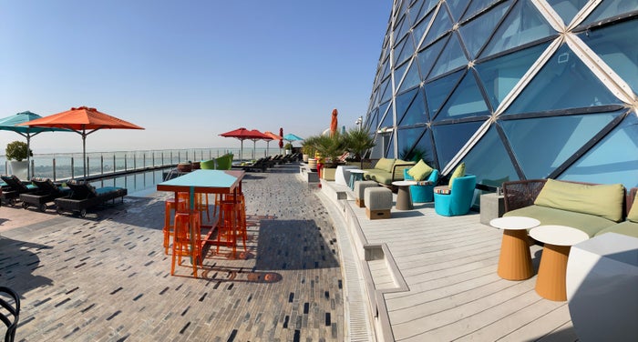 Andaz Capital Gate Abu Dhabi pool deck Andaz Capital Gate Abu Dhabi pool deck
