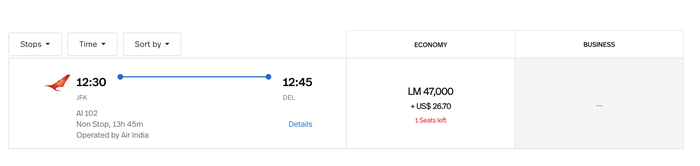 Avianca Lifemiles redemption