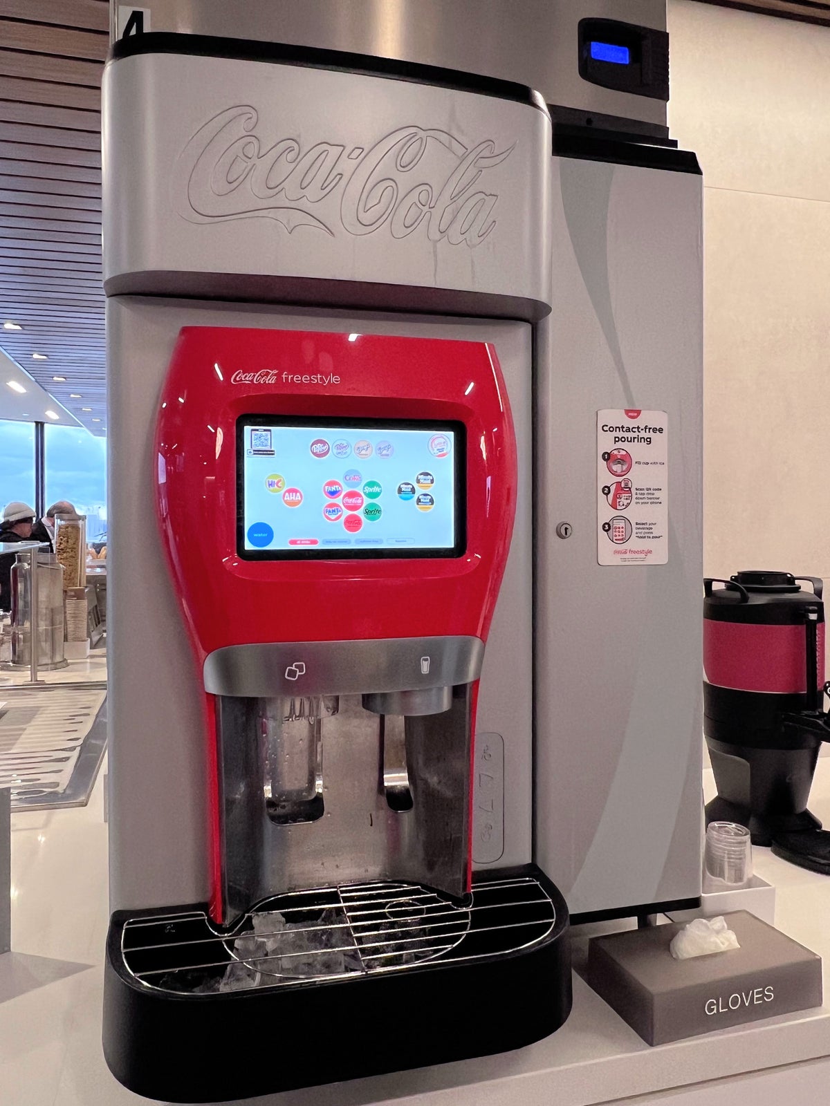 Coke Freestyle Machine at the OHare Admirals Club Concourse HK