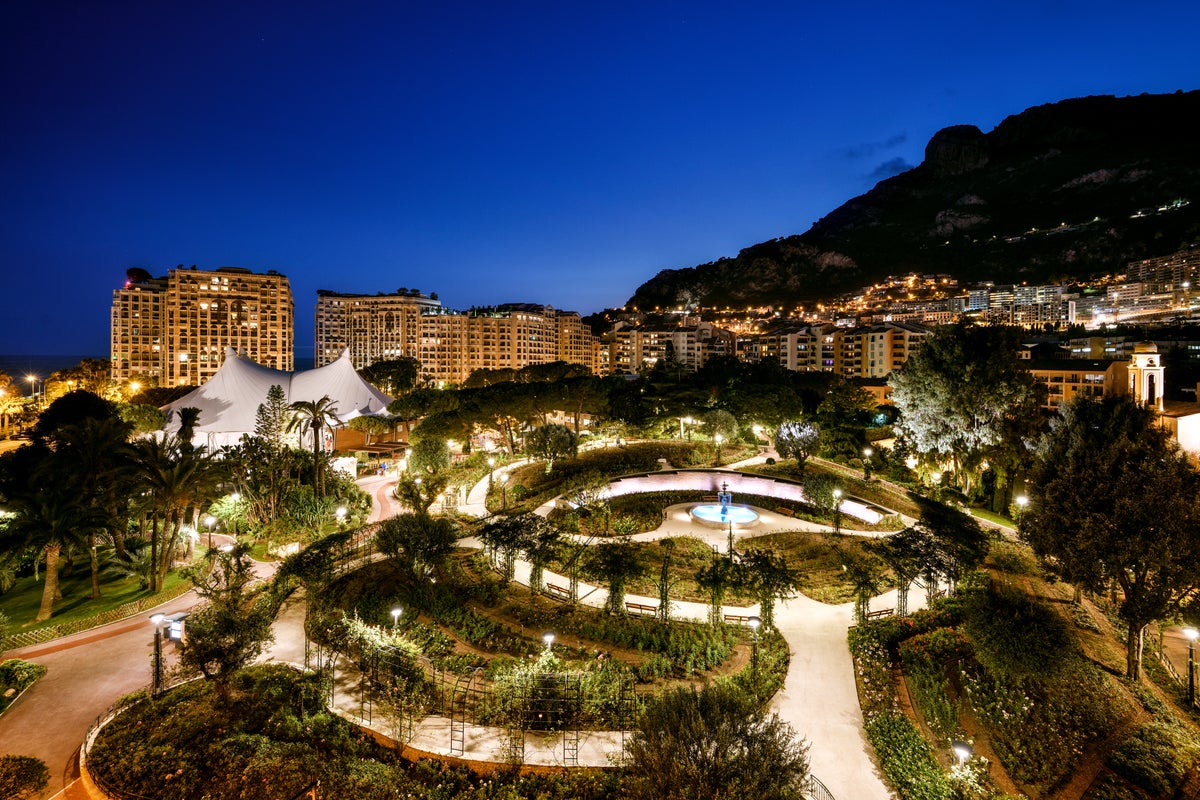 Columbus Hotel Monte Carlo Curio Collection by Hilton Night light garden