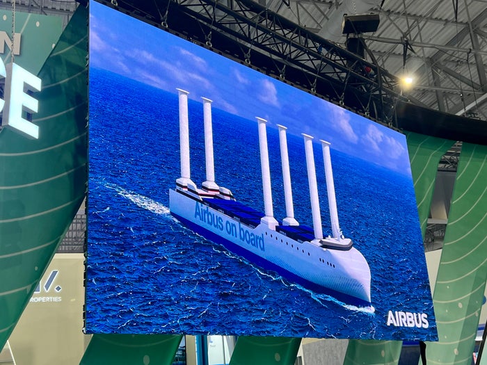 Dubai Air Show 2023 Airbus Boat