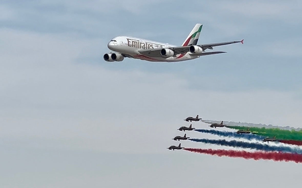 Dubai Air Show fly passed