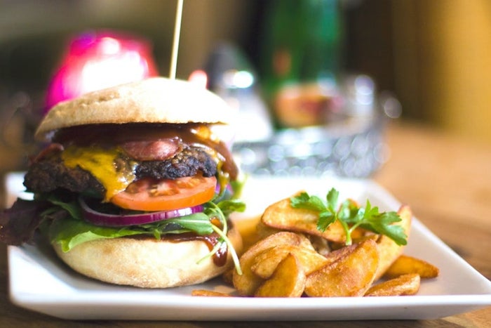 Hamburger and Fries Hamburger and Fries