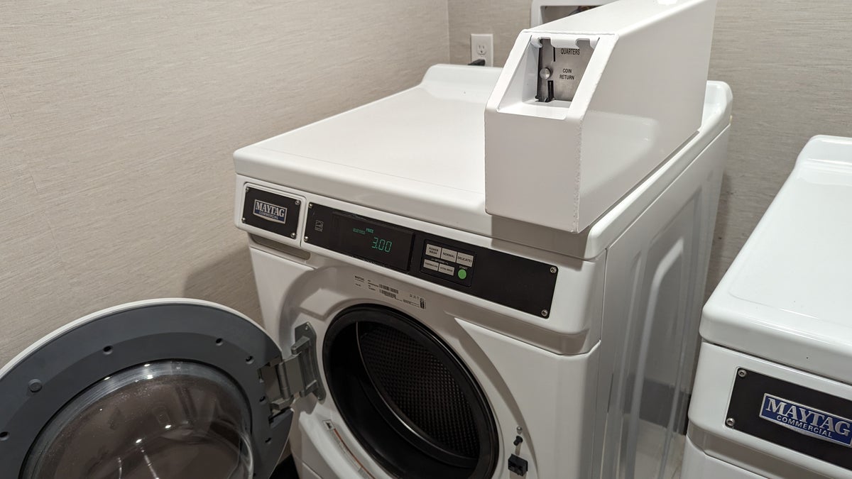 Hampton Inn and Suites Aurora South Denver amenities laundry dryer