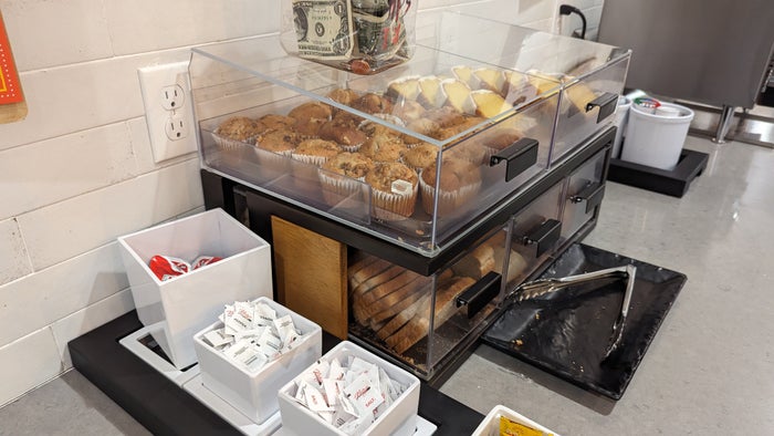 Hampton Inn and Suites Aurora South Denver food and beverage breakfast breads Hampton Inn and Suites Aurora South Denver food and beverage breakfast breads