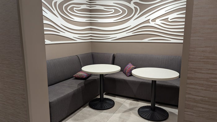 Hampton Inn and Suites Aurora South Denver food and beverage breakfast nook Hampton Inn and Suites Aurora South Denver food and beverage breakfast nook