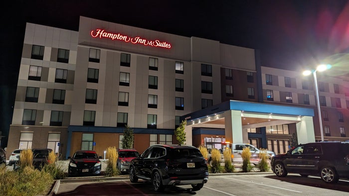Hampton Inn and Suites Aurora South Denver main entrance and parking Hampton Inn and Suites Aurora South Denver main entrance and parking