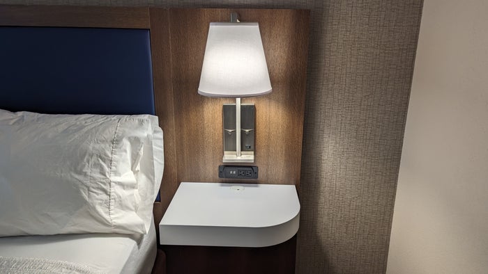 Hampton Inn and Suites Aurora South Denver room nightstand Hampton Inn and Suites Aurora South Denver room nightstand