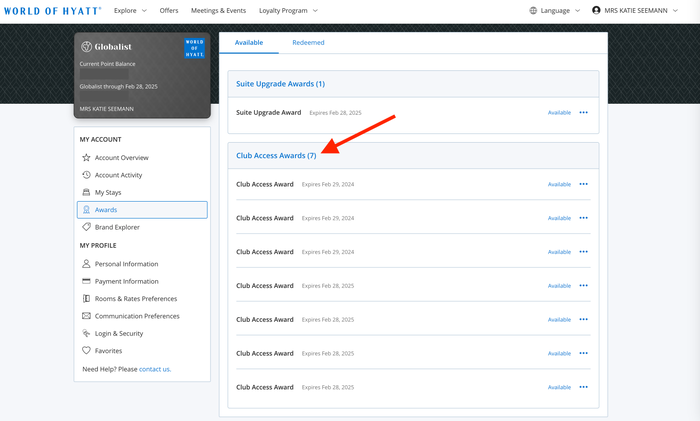 How to find Hyatt club access awards How to find Hyatt club access awards