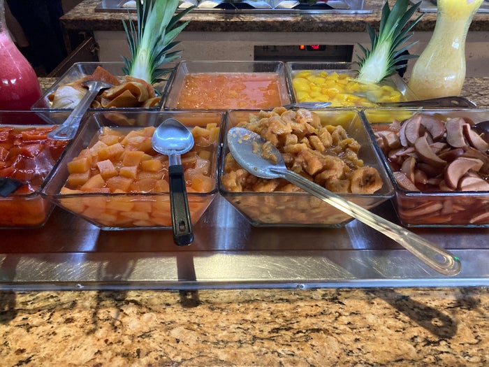 Sunscape Puerto Vallarta Resort Spa World Cafe buffet fruits close up Sunscape Puerto Vallarta Resort Spa World Cafe buffet fruits close up