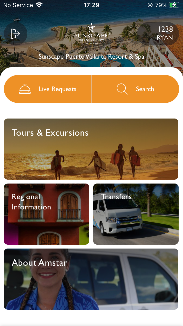 Sunscape Puerto Vallarta Resort Spa app front page