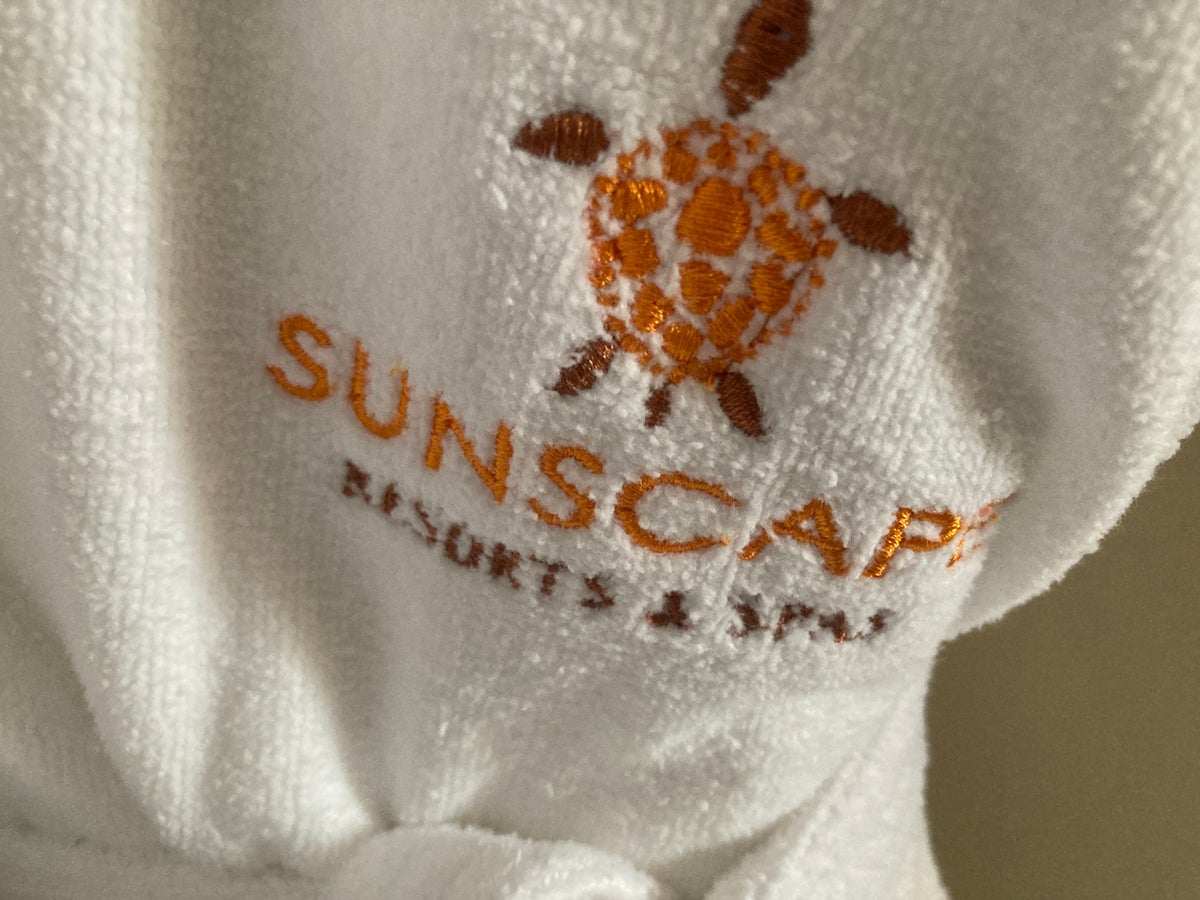 Sunscape Puerto Vallarta Resort Spa logo on robes