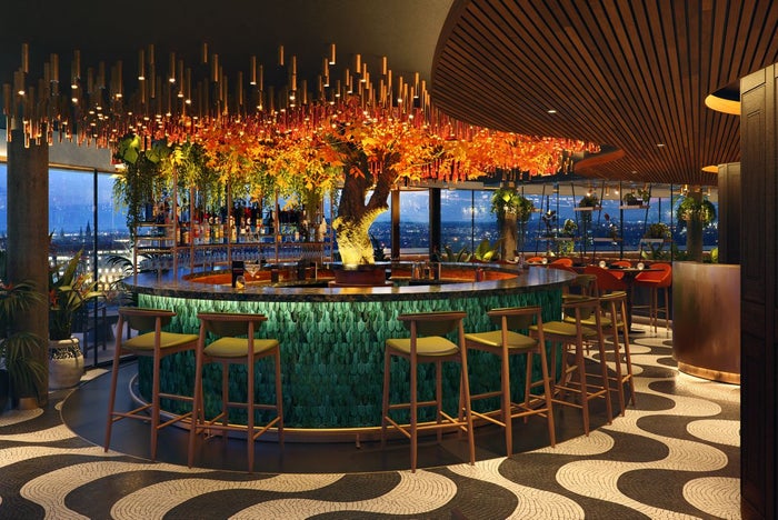 Sushisamba W Edinburgh A view of the bar at SUSHISAMBA at W Edinburgh