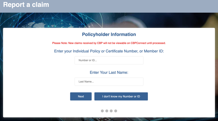 TravelSafe submit a claim page TravelSafe submit a claim page