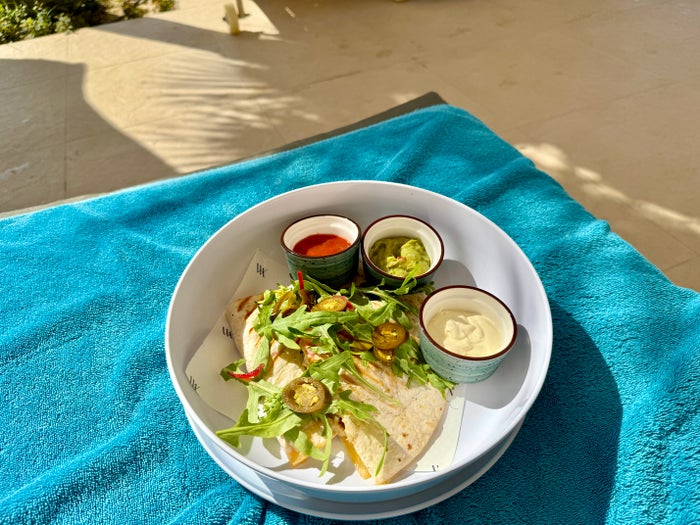 Waldorf Astoria Dubai Palm Jumeirah Chicken Quesadilla